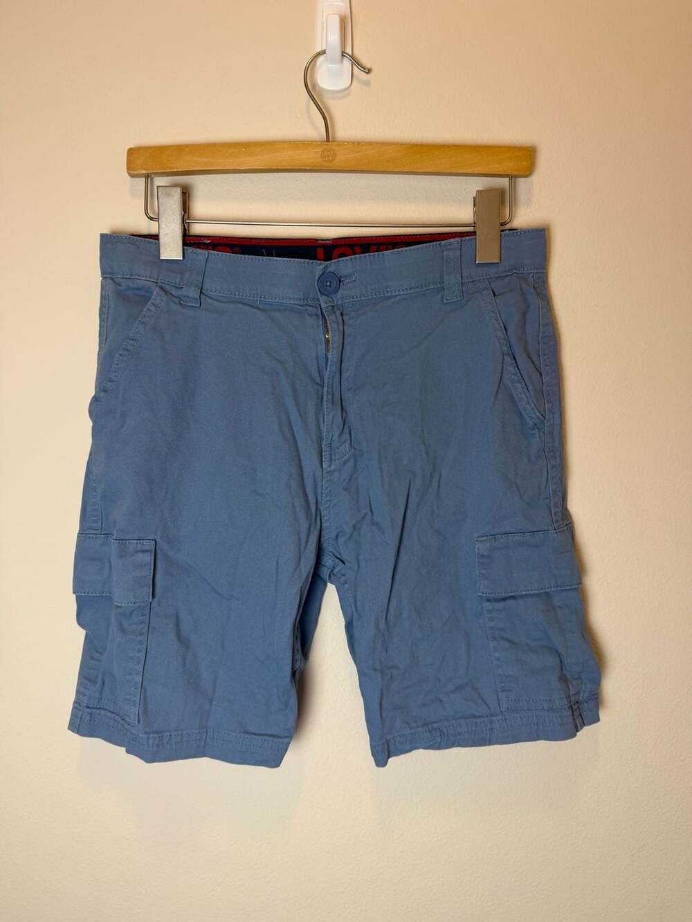Levi's Cargo Shorts Blue Cotton Chino Casual Pants